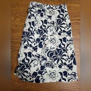 Laura Scott Skort Navy & White 4 Pockets Size 18